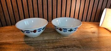 2x Boerenbont Boch grote schaal 24 cm beschikbaar voor biedingen