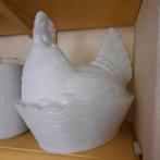 Set Opaline, glas en porselein kippen, Antiek en Kunst, Ophalen of Verzenden