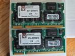 2 x 1GB=2GB DDR SODIMM Kingston kit, Computers en Software, Ophalen of Verzenden, Zo goed als nieuw, DDR2, 2 GB