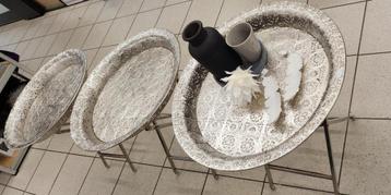 Salon tafeltje metaal €14,95 p.stuk beschikbaar voor biedingen