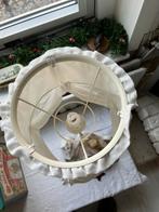 Gezocht: IKEA stoffen schemerlamp, Gebruikt, 25 tot 50 cm, Wit, Rond