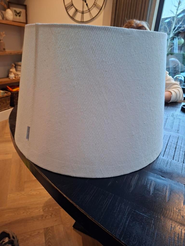 Rivera Maison Lampenkap Wit 42x55cm, Ophalen, Wit, Rond, 50 cm of meer