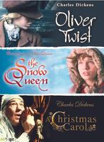 4DVD box The Snow Queen / Oliver Twist / A Christmas Carol, Cd's en Dvd's, Dvd's | Drama, Alle leeftijden, Gebruikt, Ophalen of Verzenden