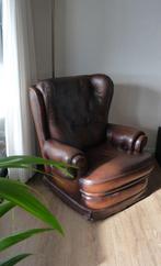 Ledere fauteuil., Ophalen of Verzenden