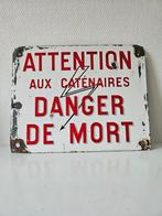 Emaille "waarschuwingsbord", Antiek en Kunst, Antiek | Emaille, Ophalen of Verzenden