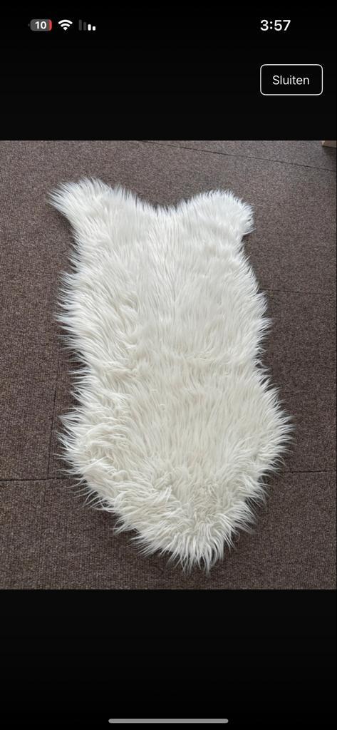 Wit Vloerkleed - Zacht en Stijlvol!, Huis en Inrichting, Stoffering | Tapijten en Kleden, Zo goed als nieuw, 50 tot 100 cm, 100 tot 150 cm