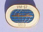 Speld broche WK Schaatsen OSLO 1967, Kees Verkerk kampioen., Ophalen of Verzenden, Gebruikt, Overige typen, Overige merken