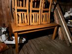 Eettafel, salontafel en 6 stoelen te koop, Antiek en Kunst, Ophalen
