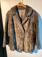 Vintage grijze lammy coat jas Vos Voor Uw Bont vintage, Maat 38/40 (M), Vos (voor uw bont), Ophalen of Verzenden, Grijs