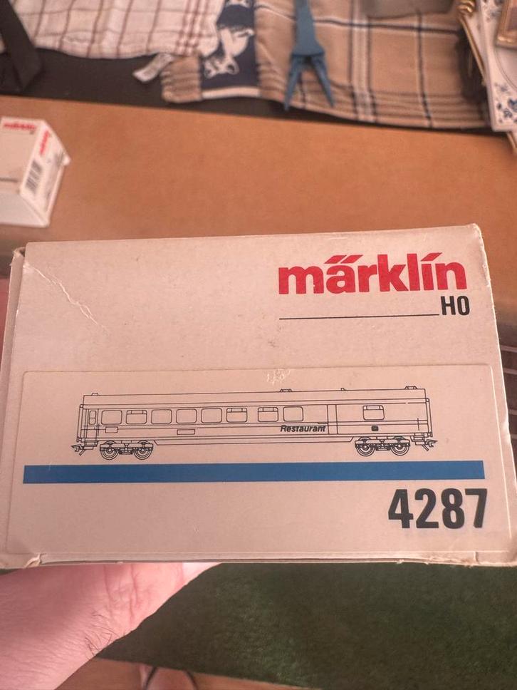 Marklin 4287 Restauratierijtuig, Hobby en Vrije tijd, Modeltreinen | H0, Zo goed als nieuw, Wagon, Wisselstroom, Märklin, Analoog