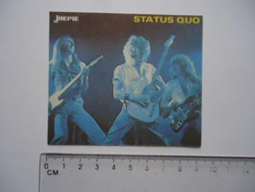 sticker oud Status Quo pop rock band popmuziek retro joepie beschikbaar voor biedingen