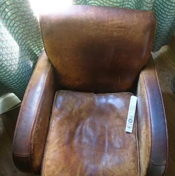 leren fauteuil gebruikt beschikbaar voor biedingen