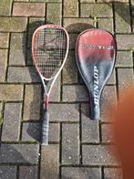 Dunlop squashracket, Sport en Fitness, Squash, Racket, Gebruikt, Ophalen of Verzenden, Met hoes