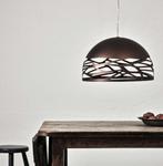 Andrea Tosetto Kelly Small Dome Ø 50 cm brons hanglamp., Huis en Inrichting, Lampen | Hanglampen, Ophalen, Gebruikt, Glas, Minder dan 50 cm