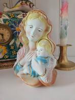 Vintage maria beeld kleurrijk, Verzamelen, Ophalen of Verzenden, Zo goed als nieuw, Beeld(je)