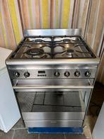 Smeg: RVS Gasfornuis – met Gasslang – HeteLucht – Wokbrander, Witgoed en Apparatuur, Fornuizen, Ophalen, Gebruikt, Minder dan 85 cm