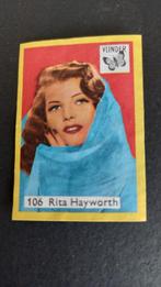Luciferetiket, Vlinder, Rita Hayworth artist. /beroemdheden, Verzamelen, Rookartikelen, Aanstekers en Luciferdoosjes, Verzenden