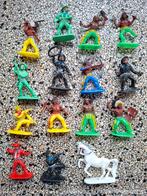 15 figuren cowboy indiaan paard west germany, Ophalen of Verzenden, Gebruikt