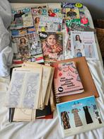 Handwerkcollectie: Tijdschriften, Patronen, Stoffen, Ophalen of Verzenden