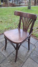 20 cafe thonet bistro stoelen met waaier bruin gebogen hout, Bruin, Ophalen of Verzenden, Zo goed als nieuw, Vijf, Zes of meer stoelen