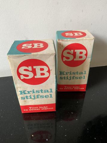 Brocante 2 pakjes SB kristal stijfsel Stijfselfabriek De Bij beschikbaar voor biedingen