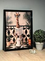 Schilderij giraffe, Antiek en Kunst, Ophalen of Verzenden