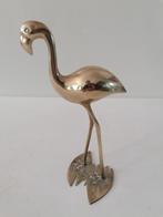 vintage koperen/messing hollywood regency flamingo 27 cm, Verzenden, Koper