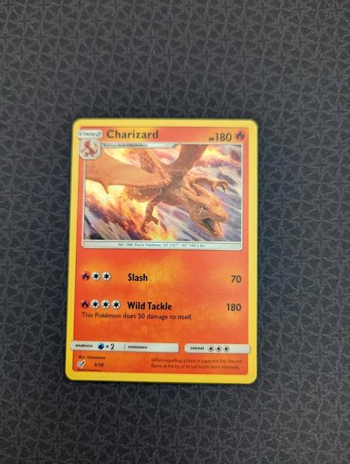 Charizard #5 Pokemon Detective Pikachu, Hobby en Vrije tijd, Verzamelkaartspellen | Pokémon, Zo goed als nieuw, Losse kaart, Foil