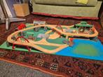 Brio treinbaan op houten plank, Ophalen, Gebruikt