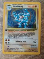 First edition Machamp base set unlimited 8/102, Ophalen of Verzenden, Zo goed als nieuw, Losse kaart, Foil