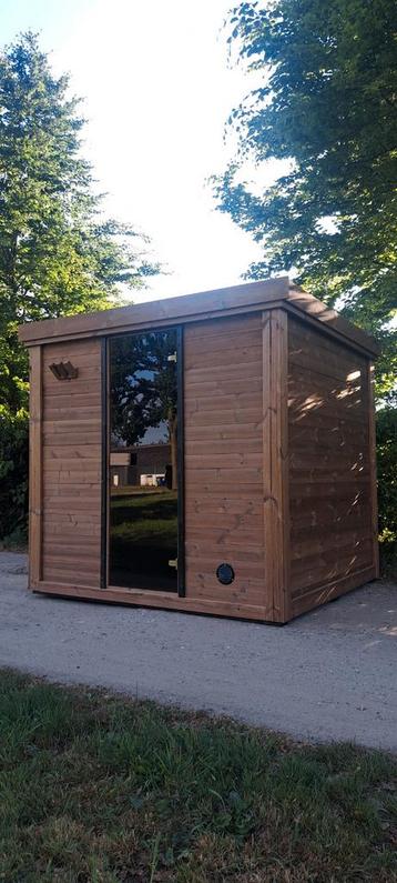 Thermohout 220x200 cm sauna massief hout voor binnen-buiten  beschikbaar voor biedingen