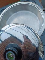 AMC braadpan en schredder, Huis en Inrichting, Keuken | Potten en Pannen, Ophalen of Verzenden, Gebruikt, Gietijzer, Koekenpan of Braadpan