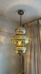 Oosterse lamp hanglamp goud boho Ibiza, Gebruikt, Oosters, Metaal, Ophalen