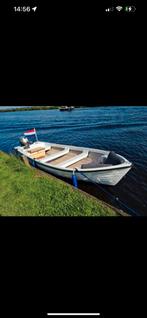 Sloep vaarklaar 4,2M met motor Honda 4takt 8pk en trailer, Watersport en Boten, Benzine, Buitenboordmotor, Polyester, Ophalen of Verzenden