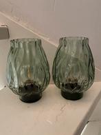 Xenos lampjes glas groen, Ophalen, Zo goed als nieuw, Glas, Minder dan 50 cm