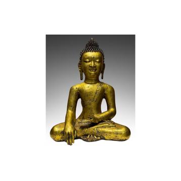 IJzeren Boeddha – Bhumisparsha, China (Qing/Republiek) beschikbaar voor biedingen