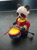 Blikken speelgoed panda met trommel, Ophalen of Verzenden