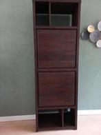 Koloniale kast met open en dichte vakken, Ophalen, 200 cm of meer, Koloniaal, 50 tot 100 cm