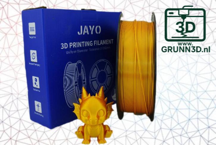 JAYO 3D filament GOUD SILK PLA+ plus rol a 1,1 kg, Computers en Software, 3D-printerbenodigheden, Nieuw, Ophalen of Verzenden