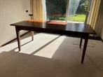 Houten eettafel in warme kleur, Ophalen, Gebruikt, 200 cm of meer, 50 tot 100 cm