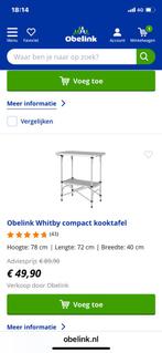 Camping kooktafel, Caravans en Kamperen, Ophalen of Verzenden, Zo goed als nieuw, Campingstoel
