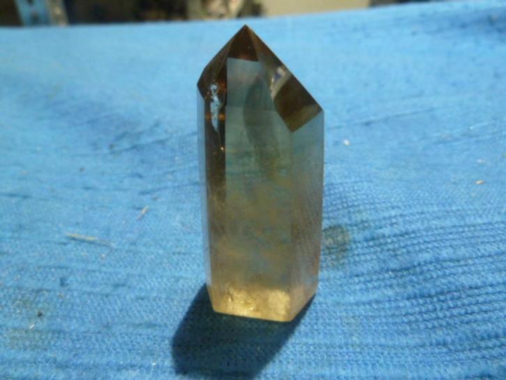 Obelisk citrien, Verzamelen, Mineralen en Fossielen, Mineraal, Ophalen of Verzenden