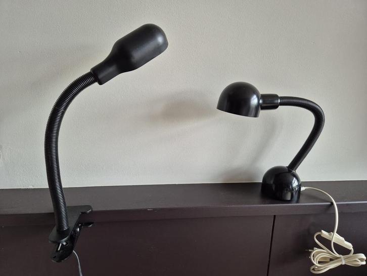 Vintage Vrieland Space age zwanenhals Lampen Set, Huis en Inrichting, Lampen | Hanglampen, Gebruikt, Minder dan 50 cm, Metaal