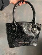 Armani Jeans Tas Zwart Lakleer, Ophalen of Verzenden, Zo goed als nieuw, Zwart, Handtas