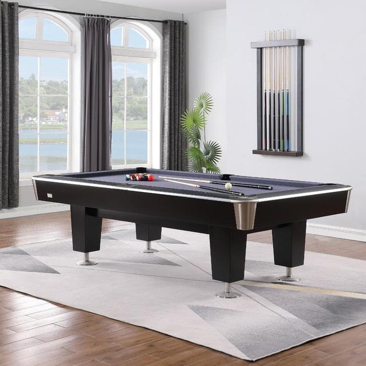 Pooltafel Lexor X-treme II Proseries EPBF pockets, black-RVS, Sport en Fitness, Biljarten en Poolen, Nieuw, Pooltafel, Ophalen of Verzenden