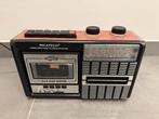 Werkende vintage Ricatech PR85 radio cassette speler, Ophalen of Verzenden, Zo goed als nieuw, Radio