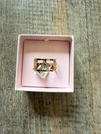 Gave ring van My Jewellery, met strassteentjes, A, NIEUW, IJzer of Staal, Nieuw, Ophalen of Verzenden, Dame