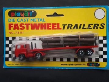  Scania trekker met buizen oplegger - Playart 3-inch model beschikbaar voor biedingen