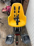 Baby fietstoeltje Bobike Mighty Mustard met windscherm, Ophalen, Voetsteuntjes, Bobike voorzitje, Zo goed als nieuw