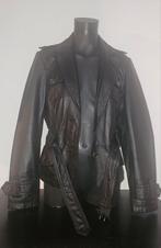 Zwart lederen biker jasje, Ophalen of Verzenden, Zo goed als nieuw, Maat 36 (S), Zwart